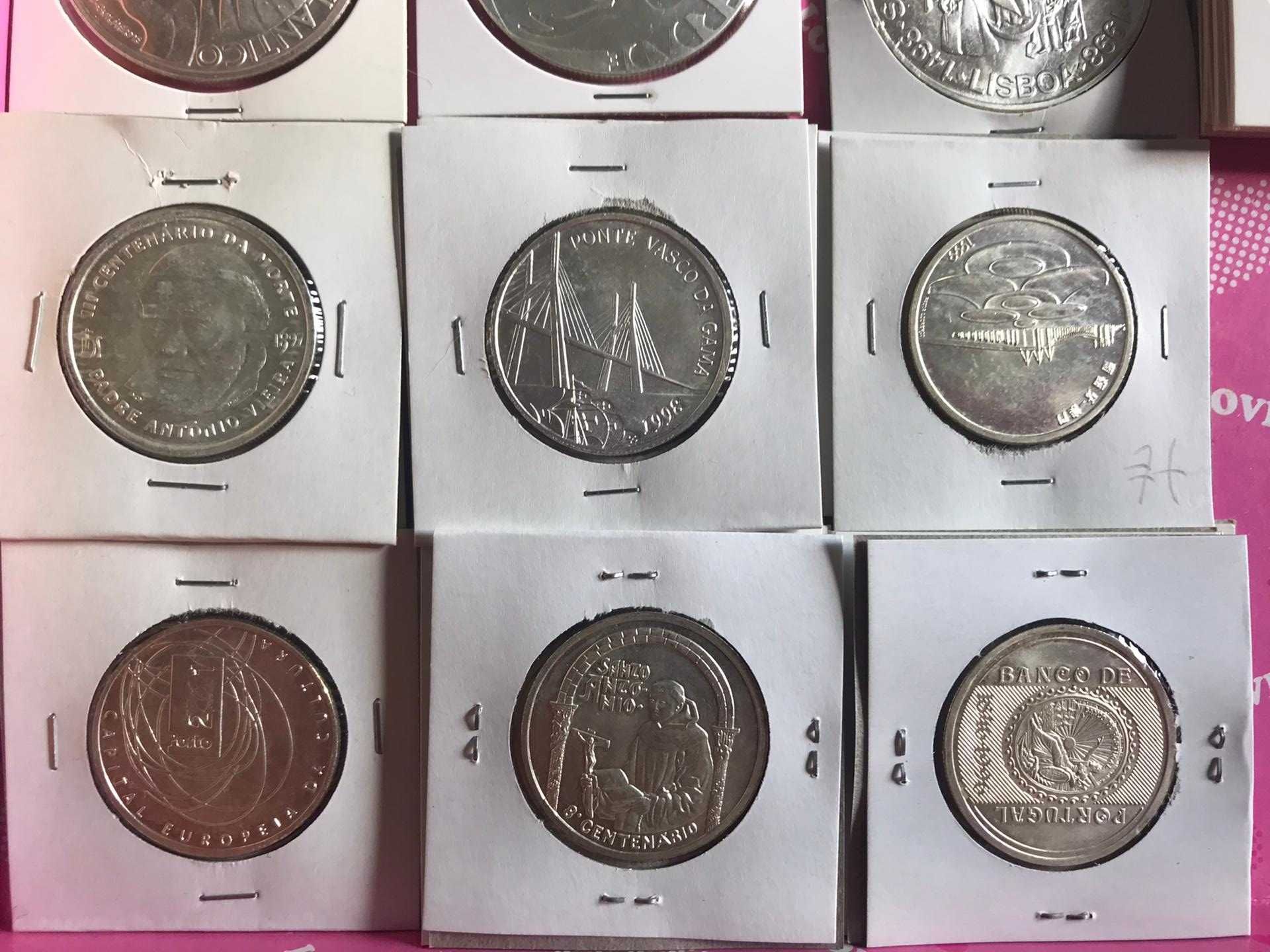 Moedas em prata Portuguesa - Euros e Escudos