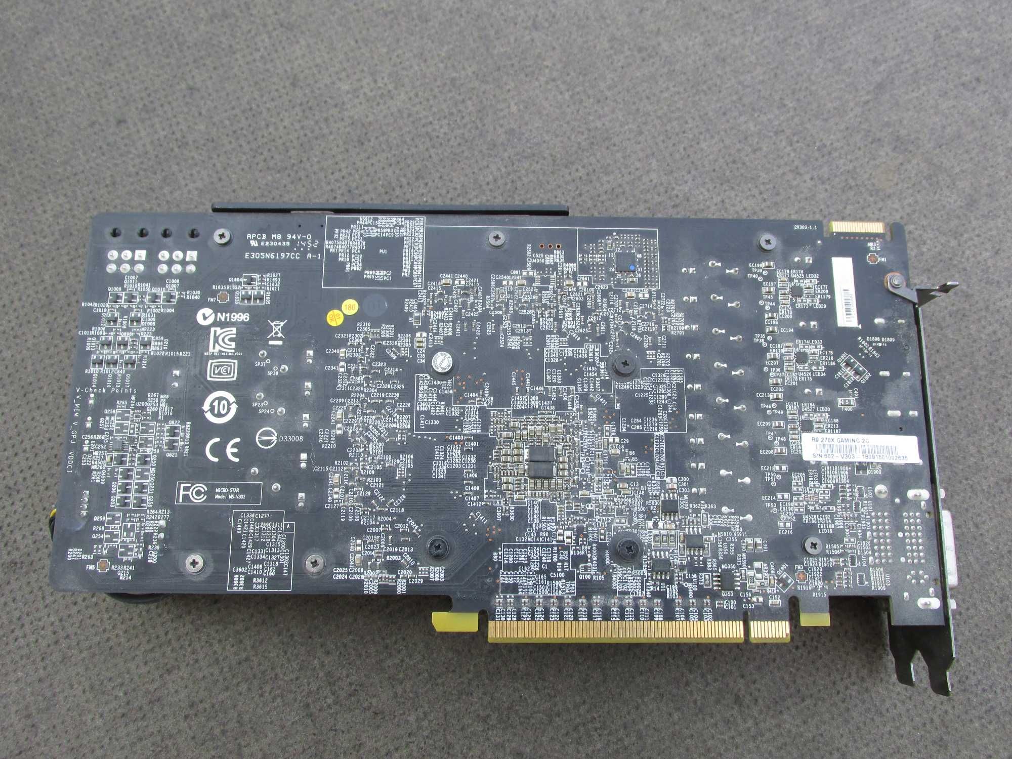 Niesprawna karta graficzna MSI Radeon R9 270x