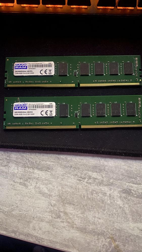 DDR4 GoodRam 16GB 2666hz 2x8=16GB