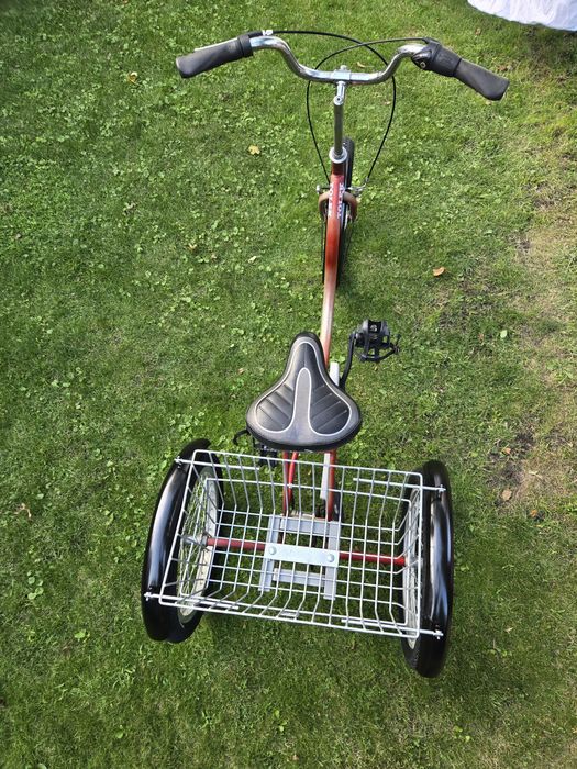 Rower rehabilitacyjny 3 BIEGI trójkołowy  inwalidzki TOLEK koła 24"