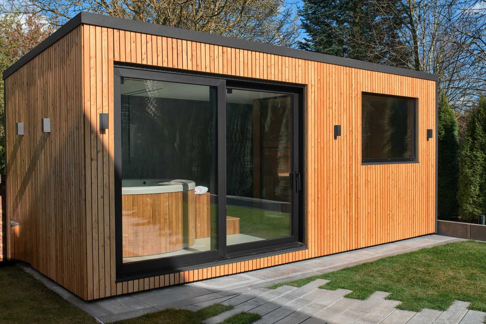 Sauna ogrodowa z jacuzzi - wysoki standard!