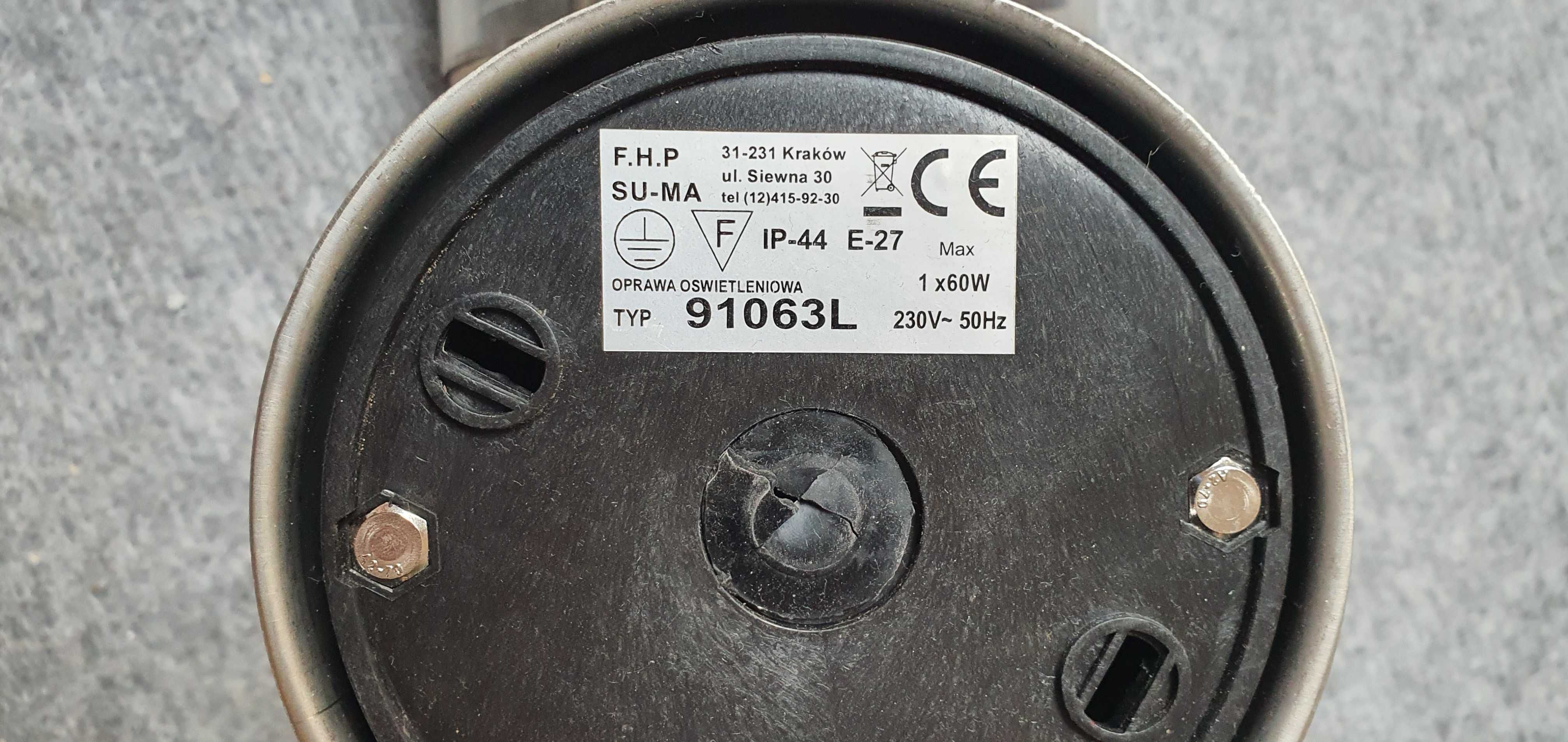 Kinkiet Zewnętrzny Joy 91063L Su-Ma E27 IP-44 60W