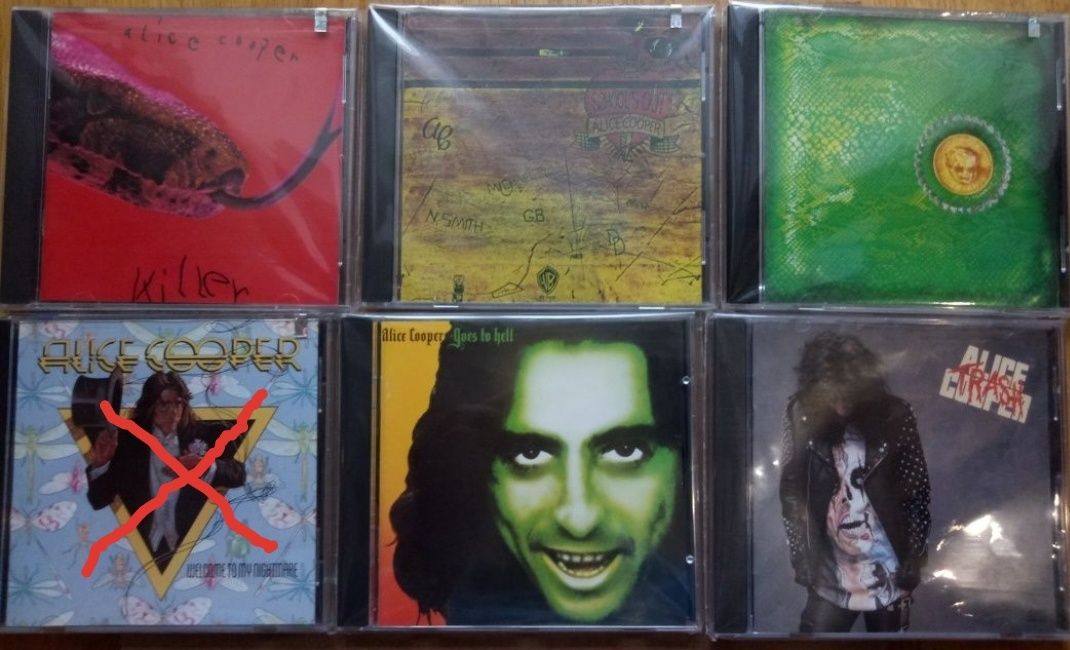 CD : E.L.O,Rainbow,RUSH,Aerosmith,A.Cooper,COLD,GZRGeezerButler