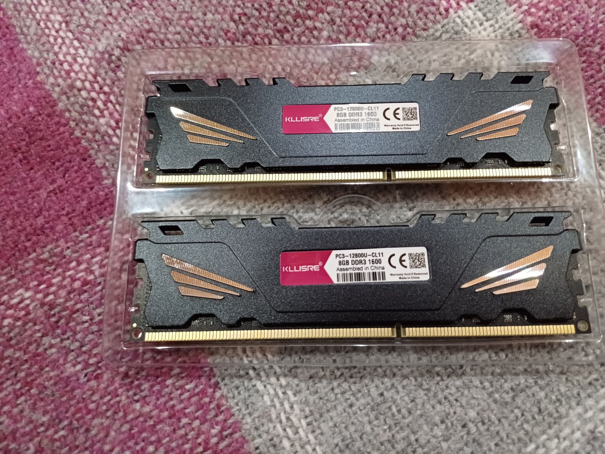 Оперативна память для ПК DDR3 1600MHz  16gb 2по8гб (нова)