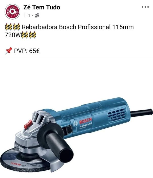 Rebarbadora Bosch Profissional 115mm 720W