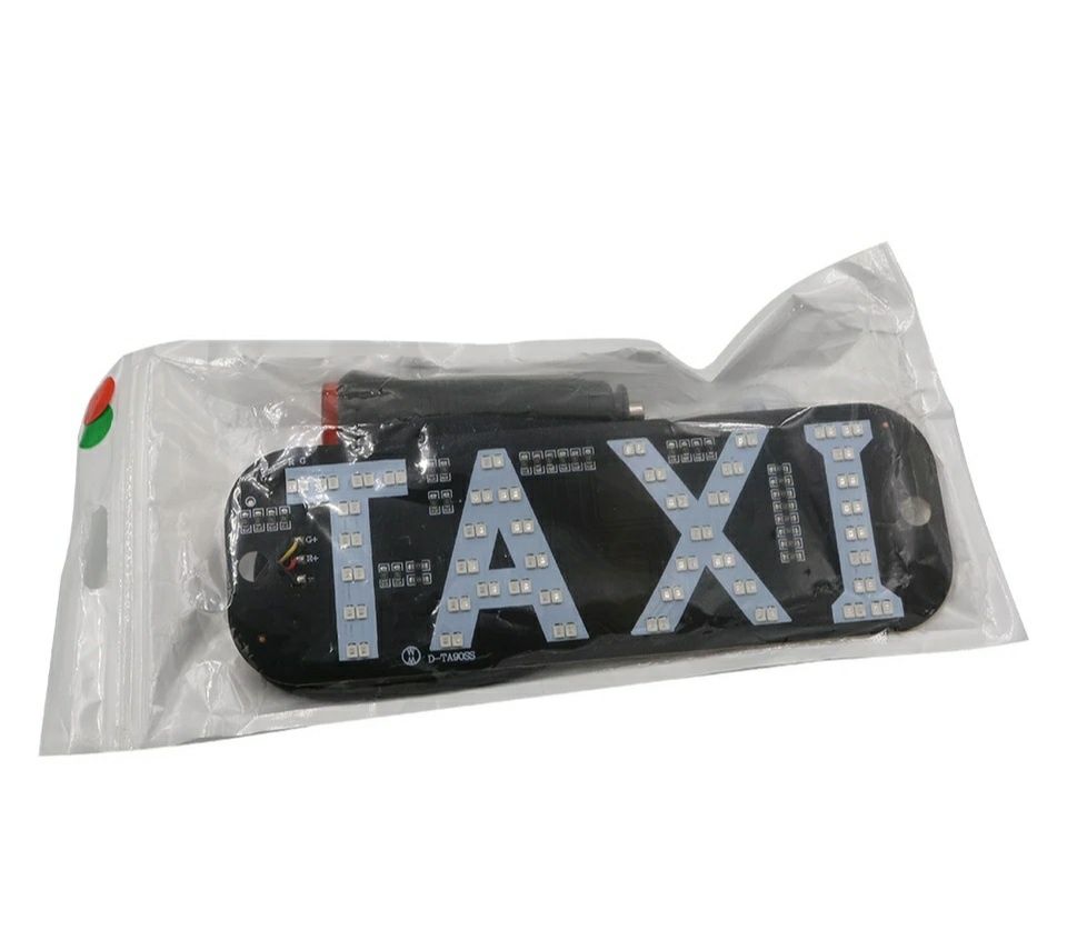 Табличка Такси LED TAXI Red/Green ДВА Цвета с прикуривателем