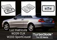 Luz de matrícula para Mercedes CLK W209 e Sportcoupe W203