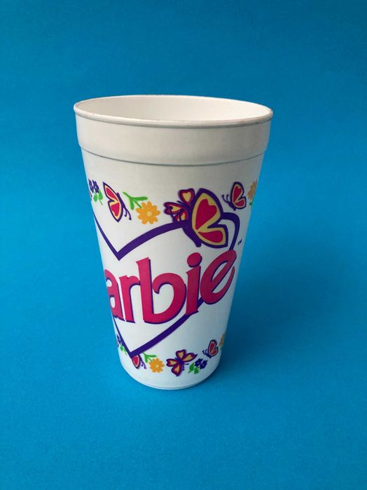 Copo em plástico da barbie 1995 Mattel - novo
