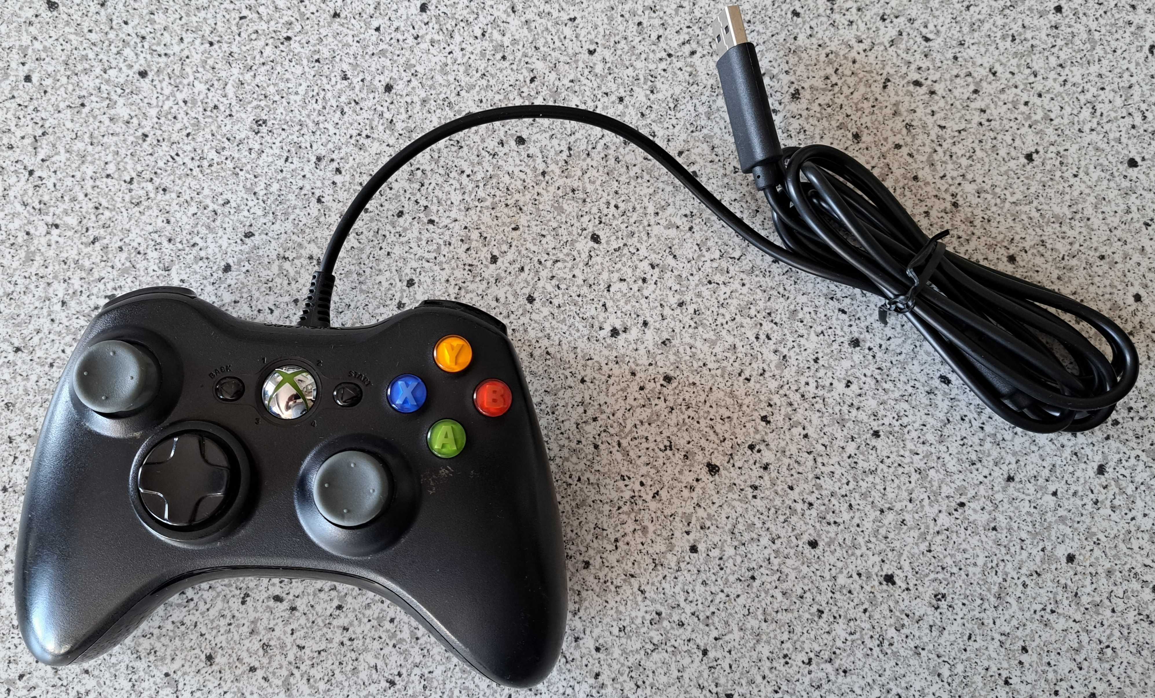 Gamepad Xbox 360, oryginalny, analogi z efektem Halla, sprawny