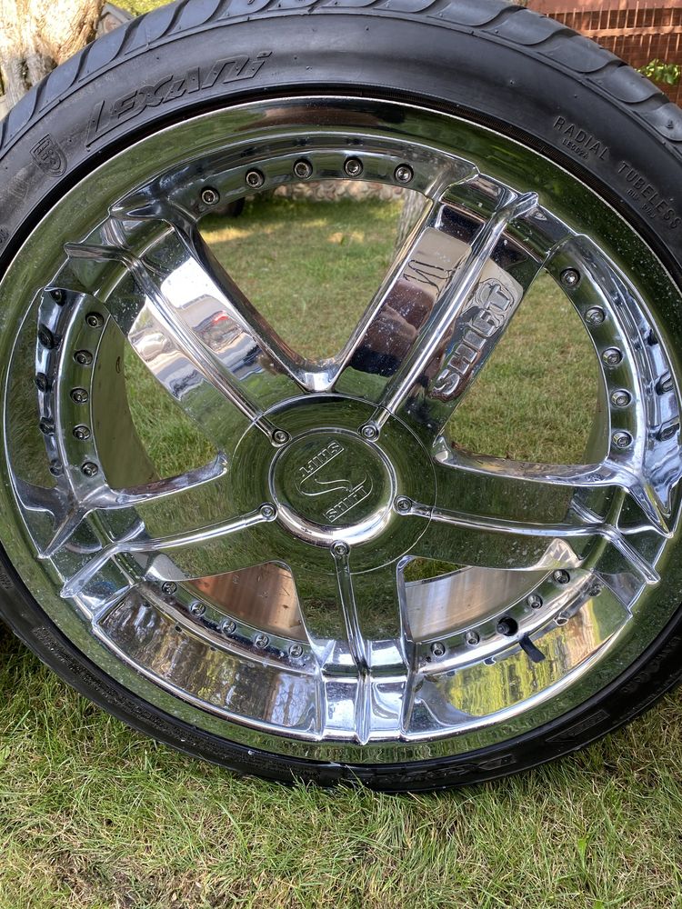 Felgi SHIFT 22” 9.5J 5x120 5x130 opony 265x35x22 102v