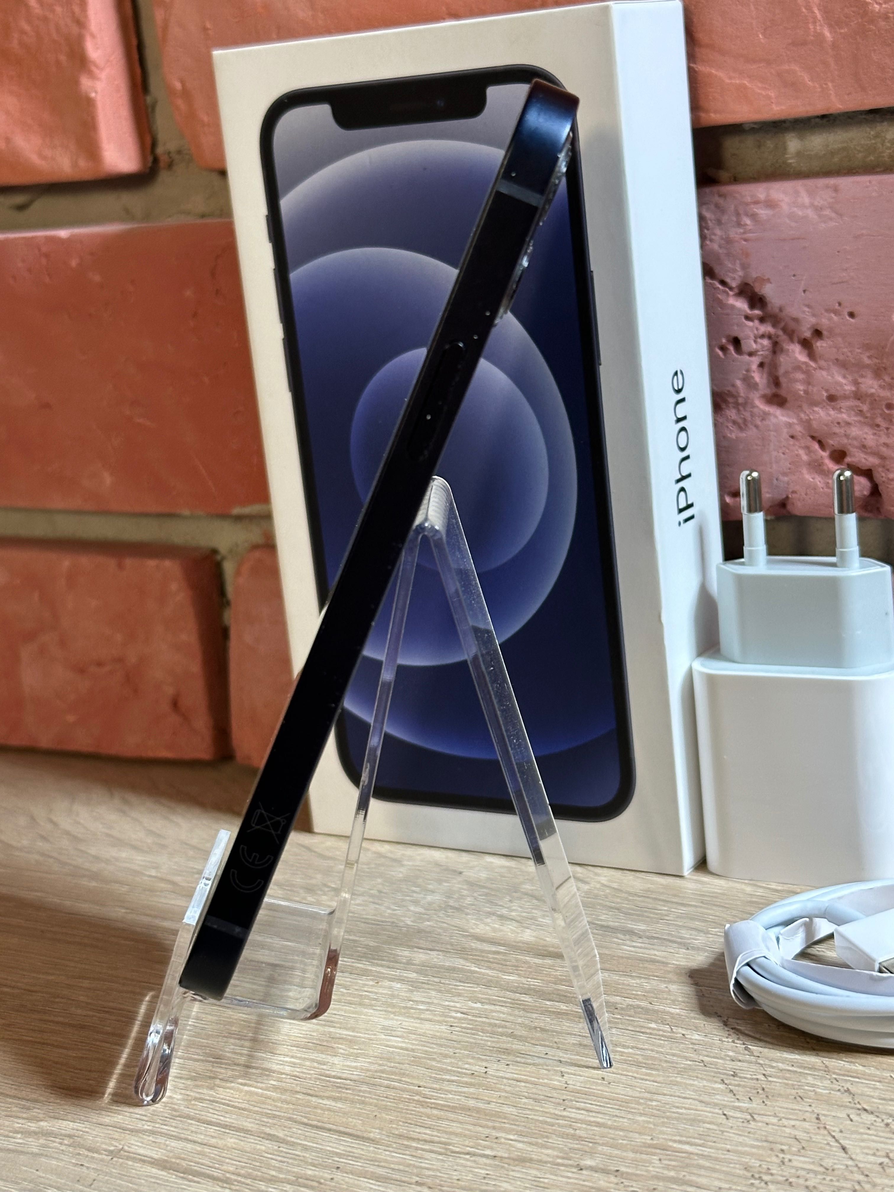 Ładny iPhone 12 64GB Midnight bateria oryginalna 85%