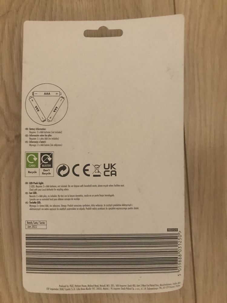Lampka oczko lampki ledowe punktowe dotykowe 2 sztuki