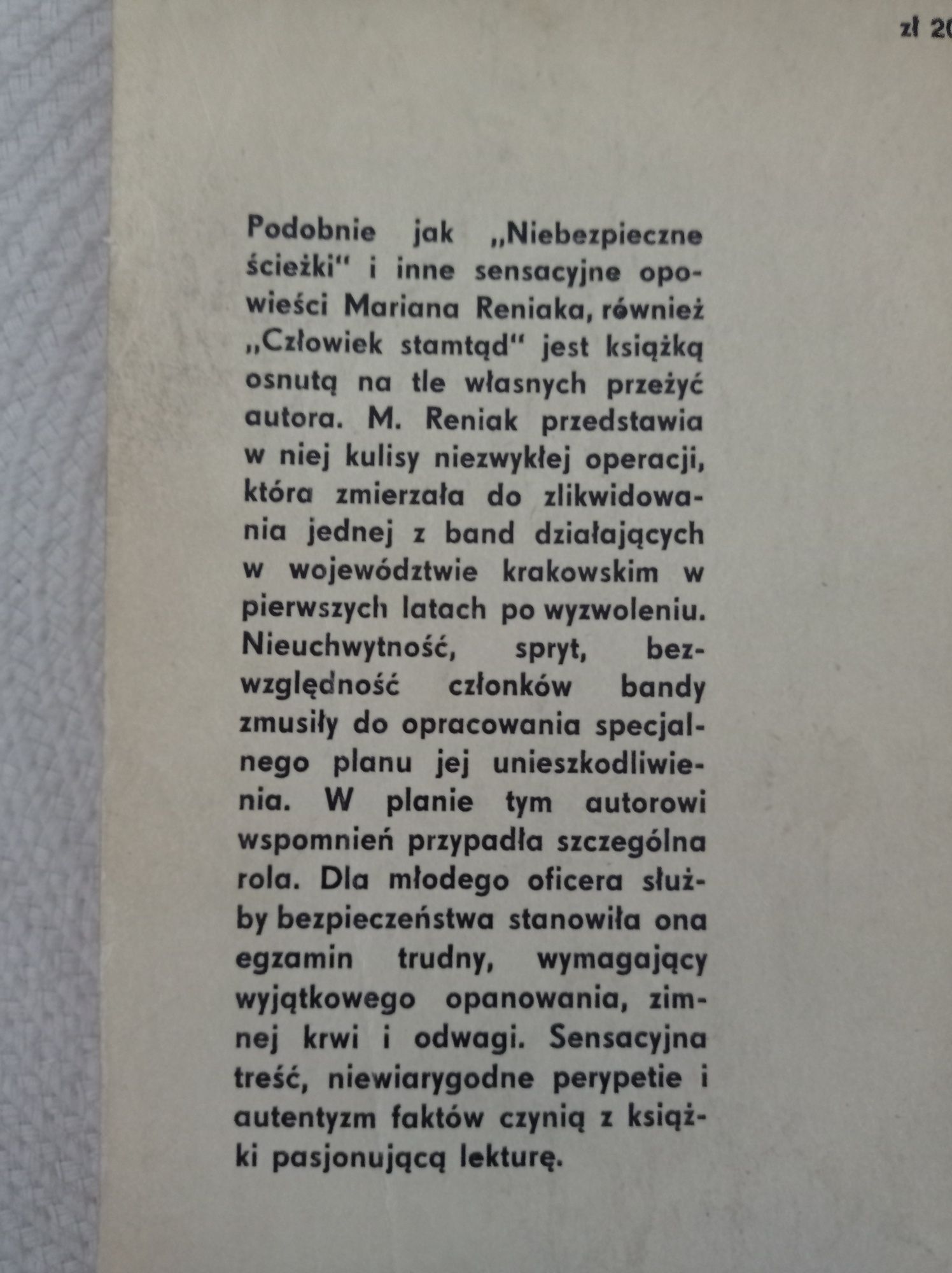 Człowiek stamtąd. Marian Reniak