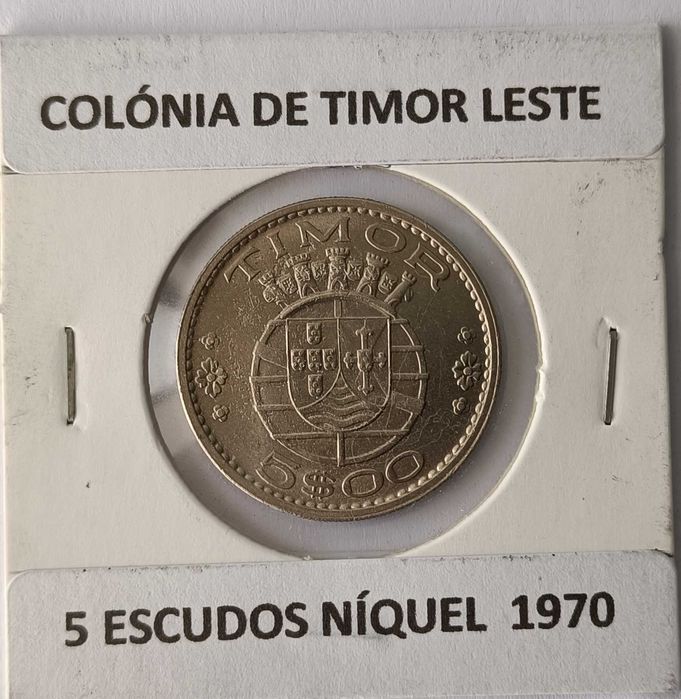 4 Moedas Portuguesas Circuladas na Ex Colónia Ultramarina Timor Leste