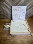 Tabliczka edukacyjna Montessori z rysikiem tabliczka i kulkami