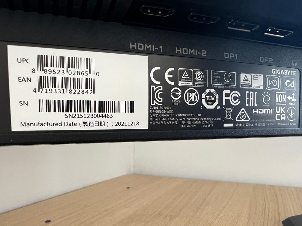 Monitor Gygabyte Jak nowy
