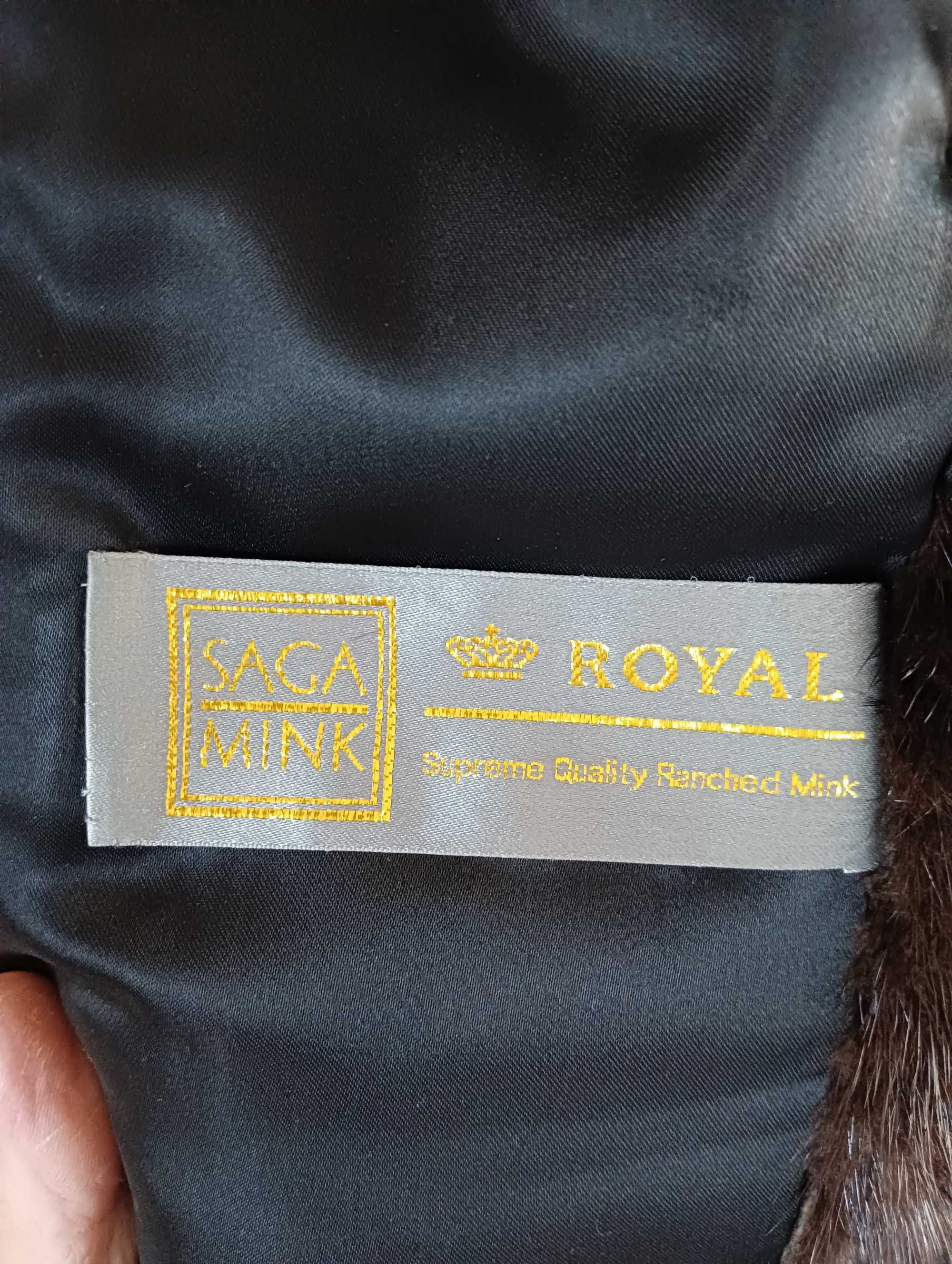 Naturalne futro z norek SAGA MINK Royal Supreme Quality Ranched Mink