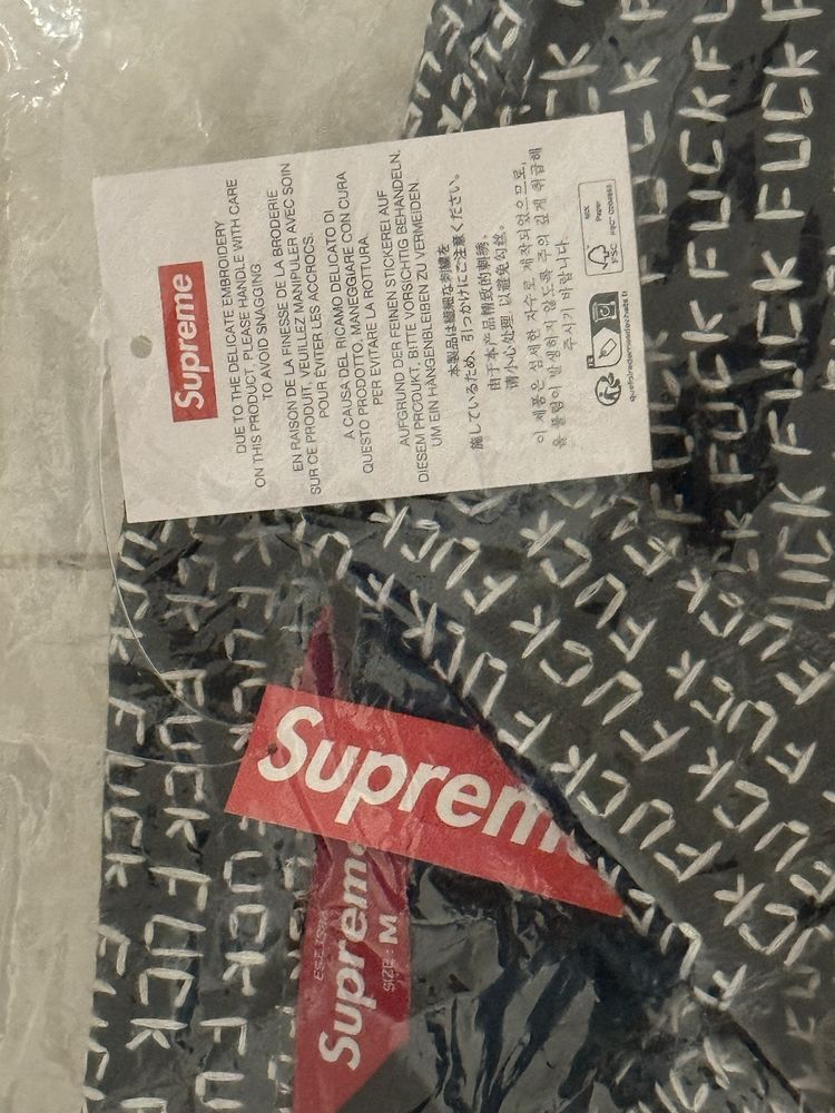 Casaco Supreme f#ck stitch truker