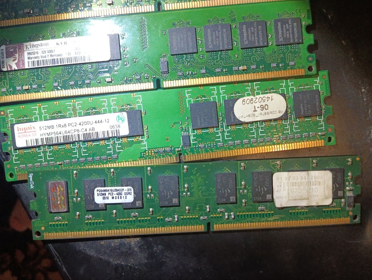 DDR 2 1 GB,512 MB