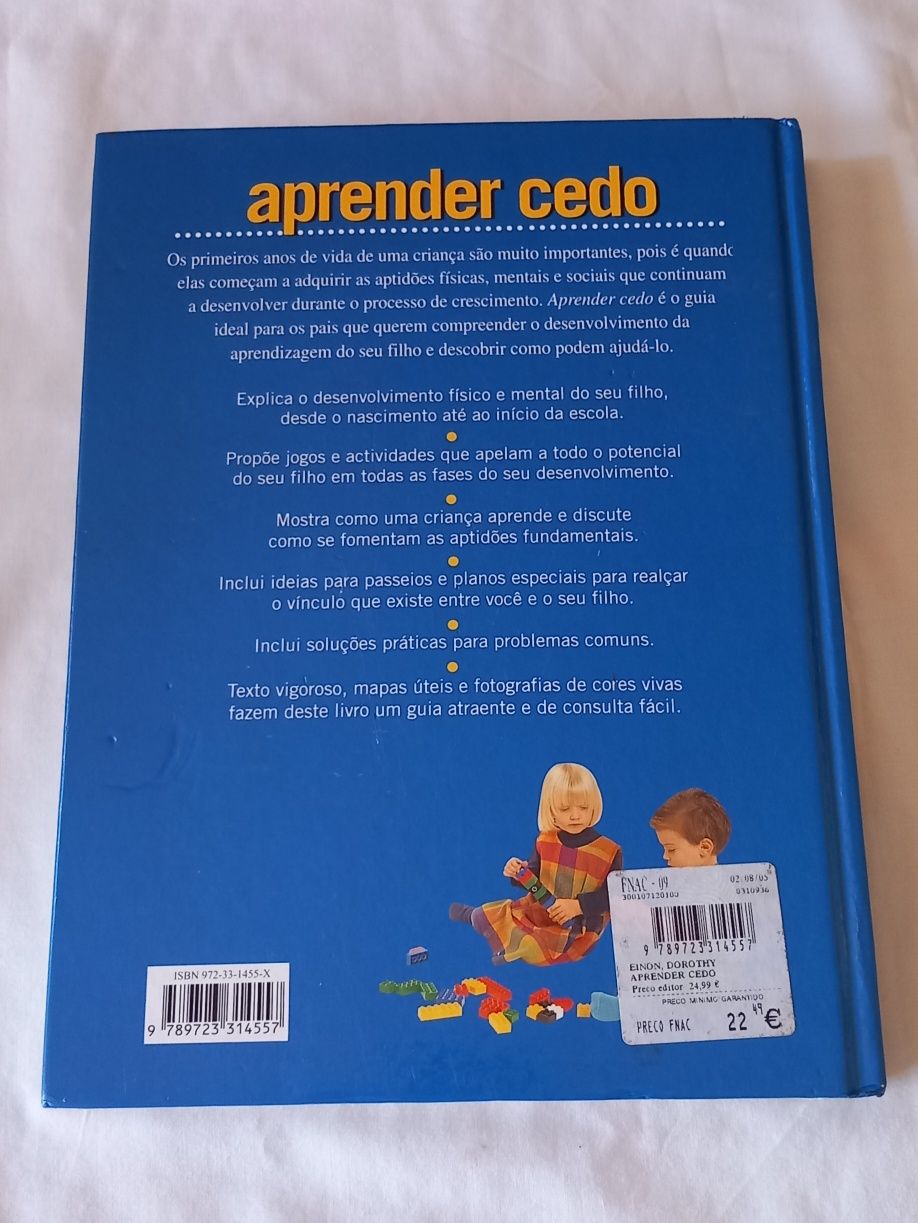 Livro aprender cedo de Dorothy Einon 5€