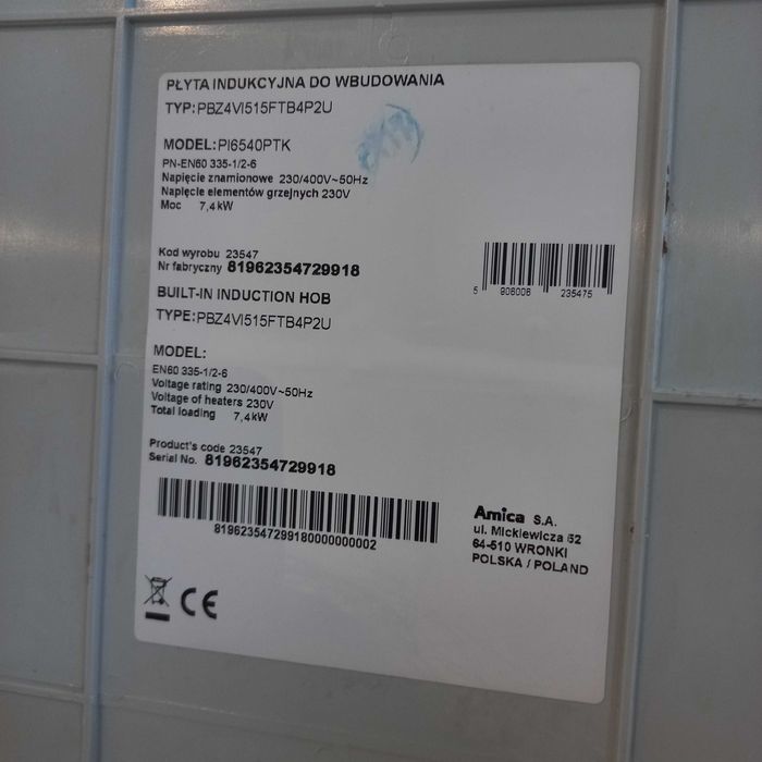 Płyta indukcyjna Amica