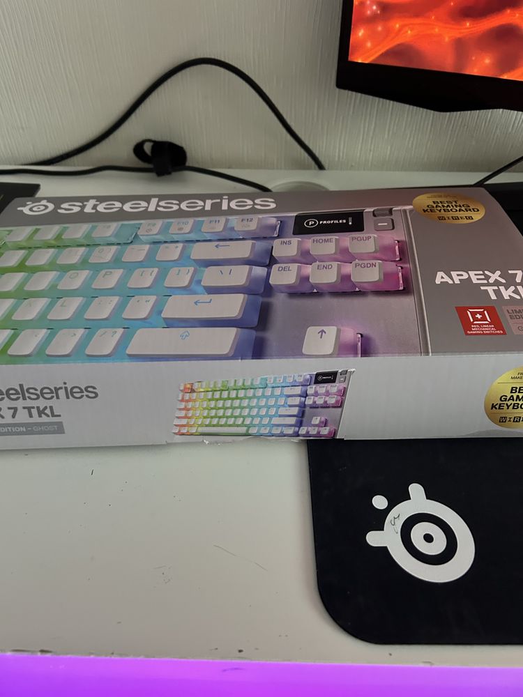 Klawiatura gamingowa Steelseries Apex 7 TKL Ghost Limited Edition