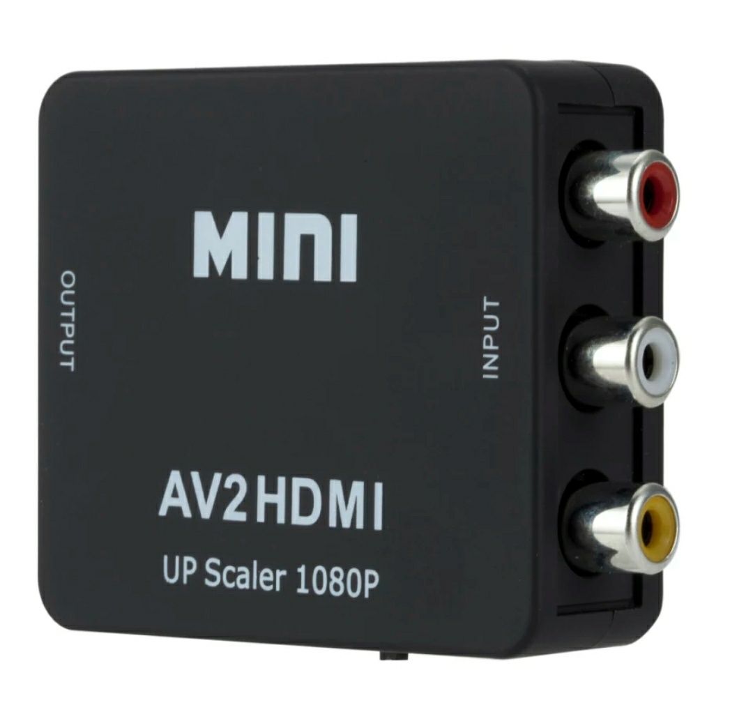 Conversor: HDMI para AV 3RCA e AV 3RCA para HDMI