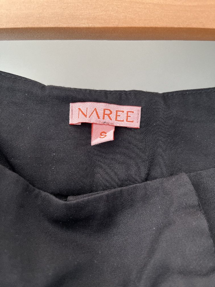 Czarne spodnie Florence wiskoza z bawełną r. S Naree