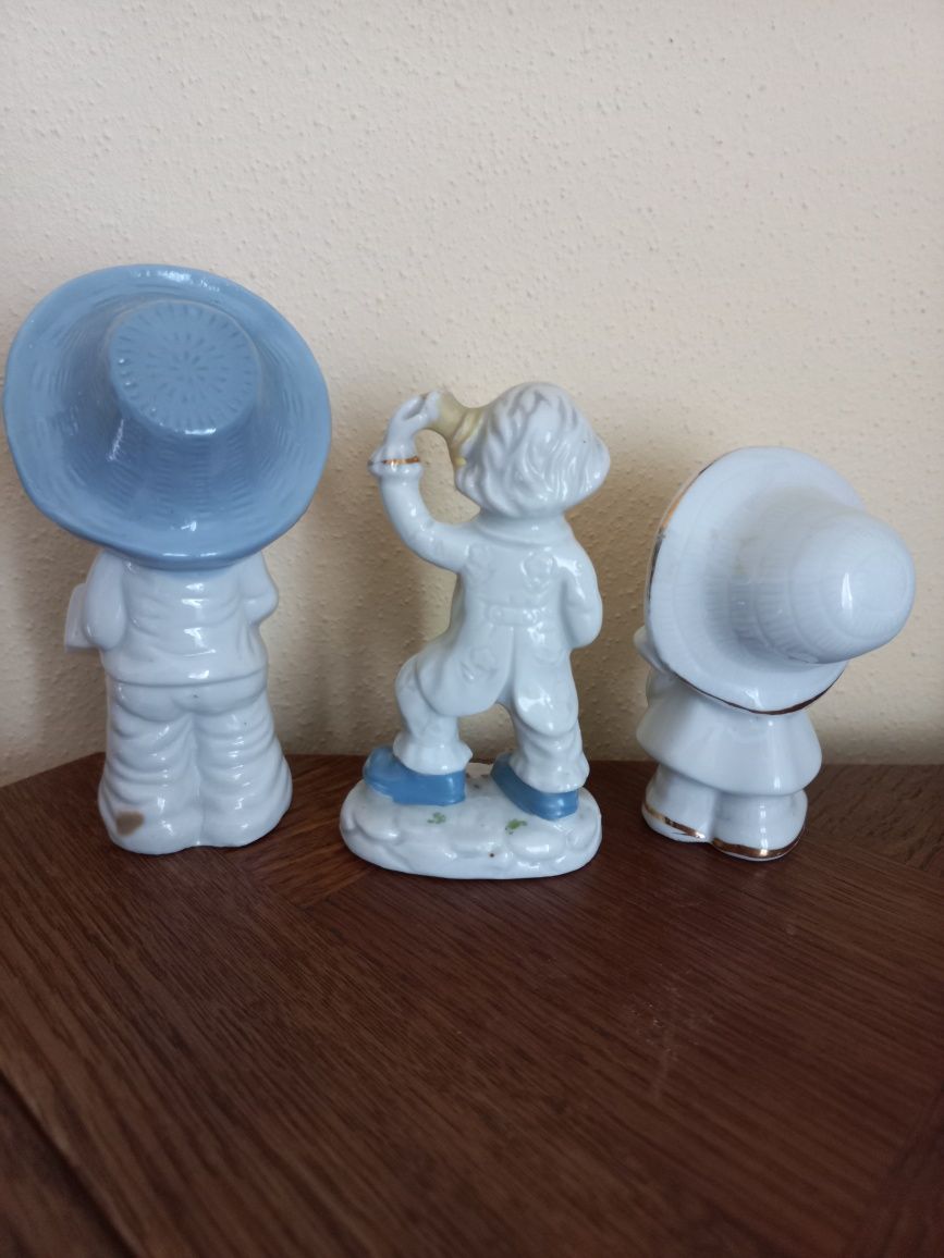 Figurki - zestaw figurek ceramicznych - 3 szt.