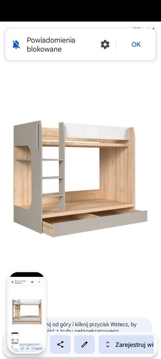 Łóżko piętrowe dla dzieci