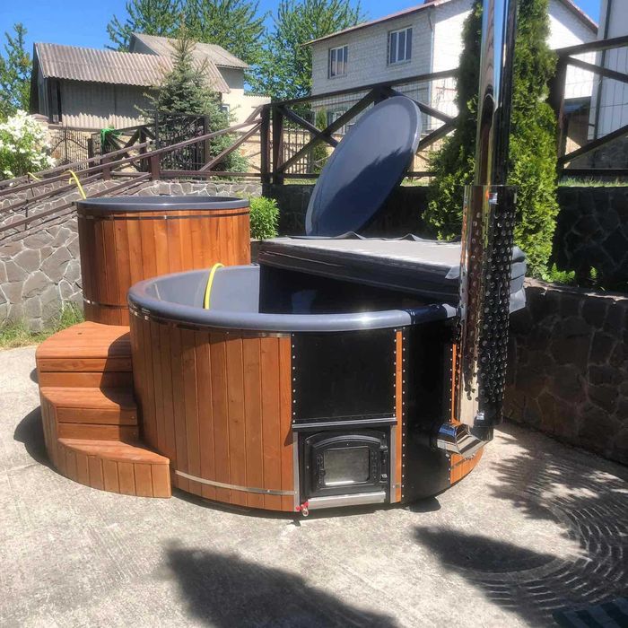 Чан на дровах. Купіль з підігрівом. Джакузі.