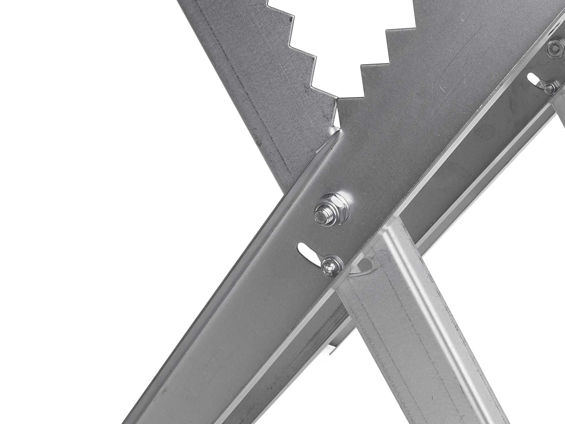 STOJAK KOBYŁKA do cięcia drewna METALOWY KOZIOŁ regulowany 50kg 1954