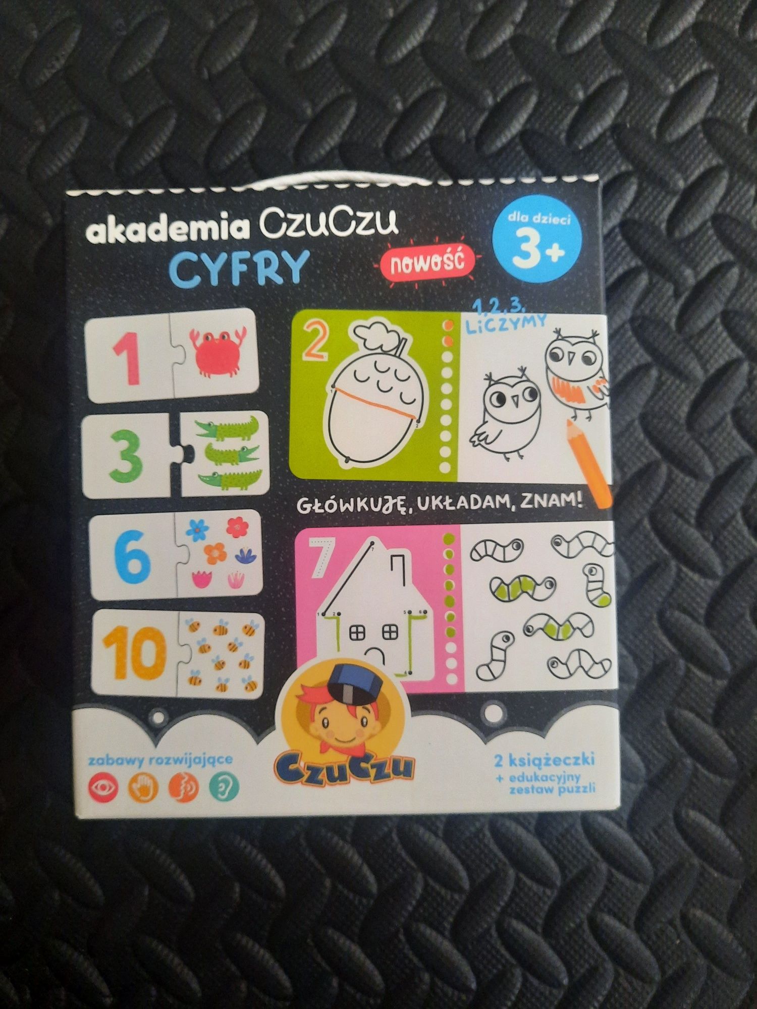 Akademia czuczu puzzle cyfry edukacyjne jak nowe