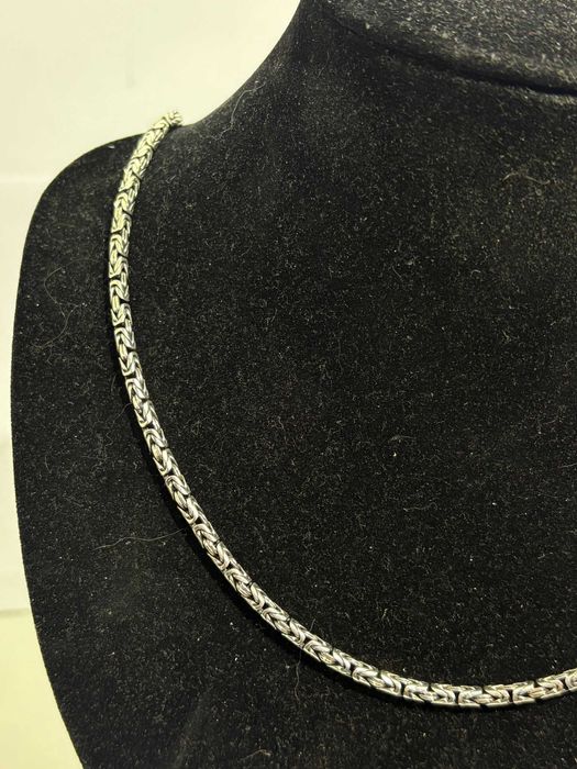 SREBRO - Łańcuszek splot królewski 925/32,23g Dł: 60cm