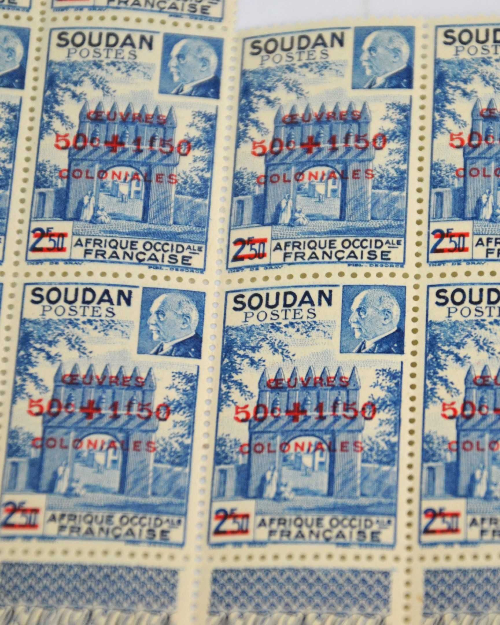 Sudan brama meczetu Djenne kolonie francuskie Vichy Pétain 1944r