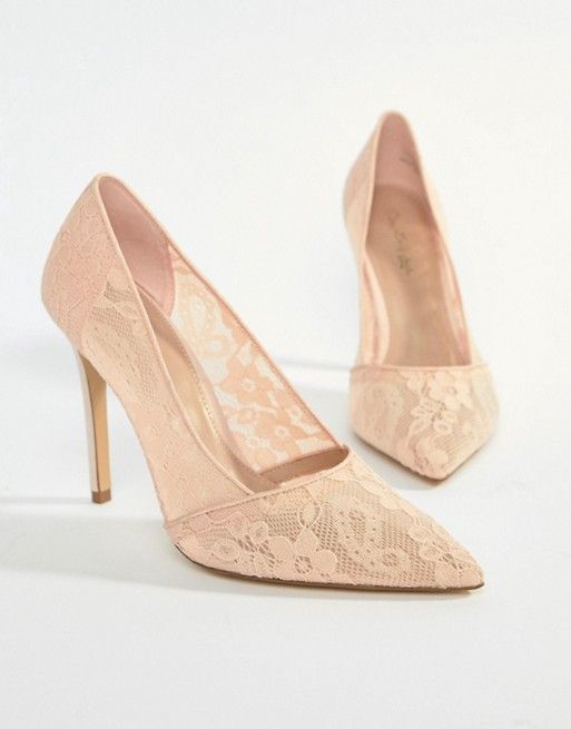 Кружевные туфли на каблуке Miss Selfridge из ASOS