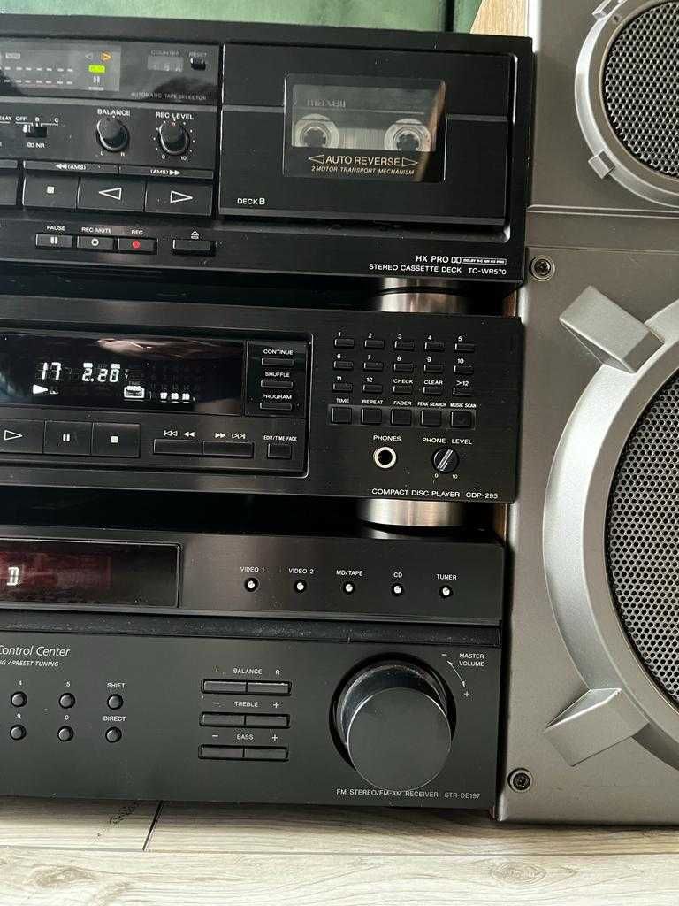 Zestaw Stereo SONY Amplituner CD Deck Kolumny  Bluetooth