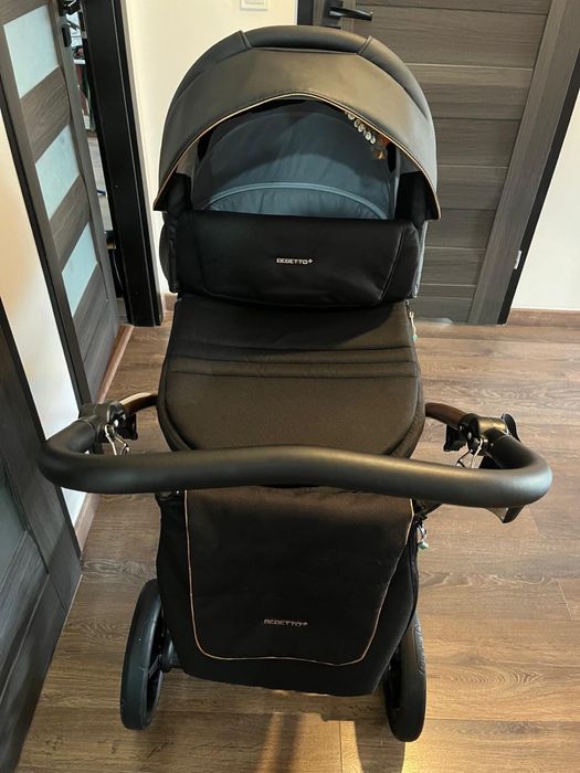 Bebetto Torino Si 2w1 – czarny, jak nowy! Komplet