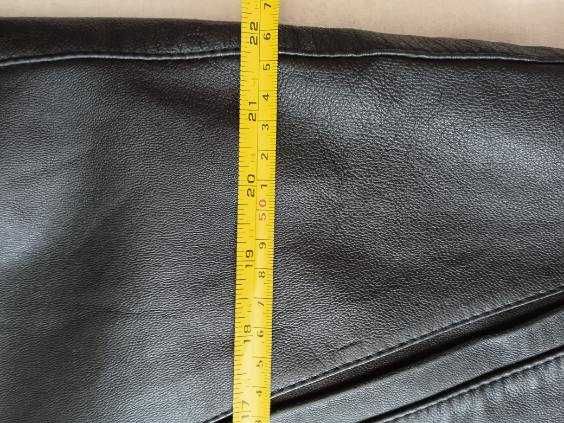 Kurtka męska skórzana skóra XL czarna półmat klasyczna.Okazja.