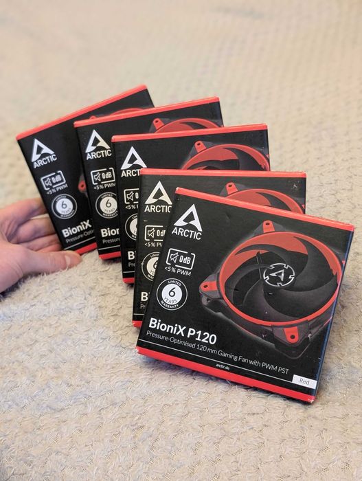 Вентилятор Кулер для корпуса  Arctic BioniX P120 Red (ACFAN00115A)