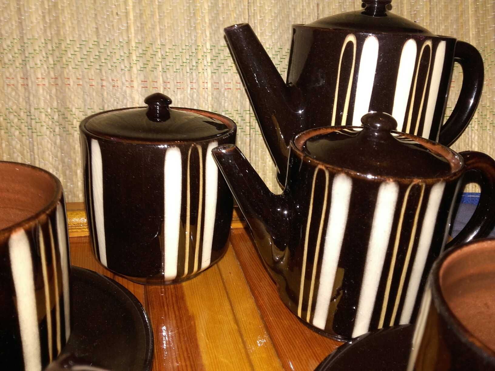 Serwis do kawy z ceramiki Bułgarskiej lata 60/70te