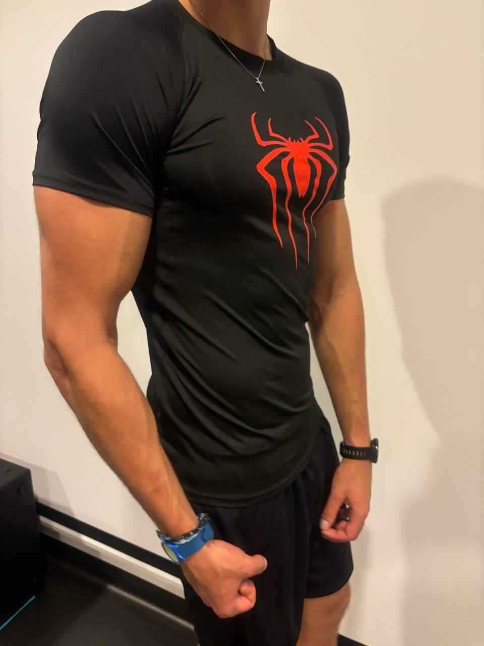 Koszulka Spiderman na siłownię, do biegania, sportowa.