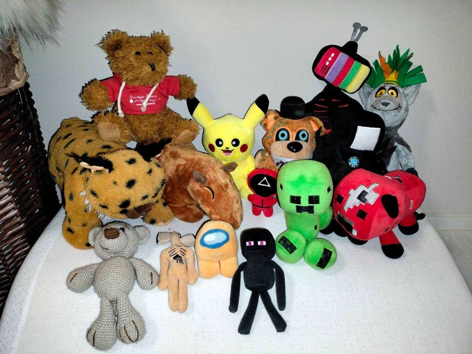 М'які іграшки Minecraft,Squid game,Five night at Freddy's та інші