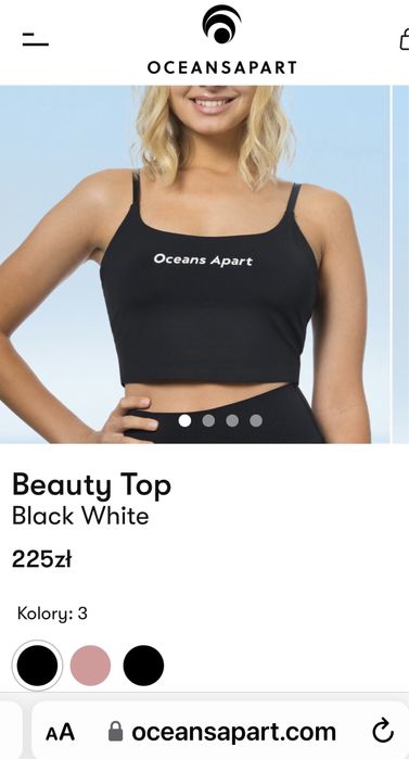 Top czarny, )OceansApart