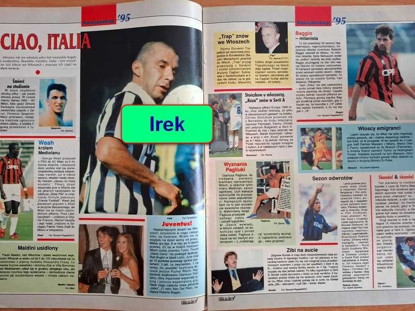 Miesięcznik "Piłka Nożna - plus" - rocznik 1996