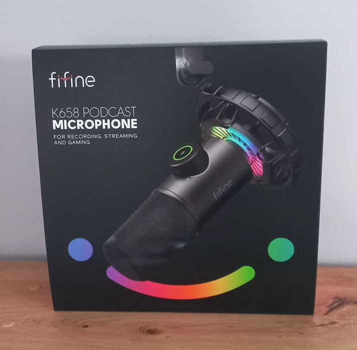 FIFINE K658 podcast mikrofon dynamiczny studyjny rgb