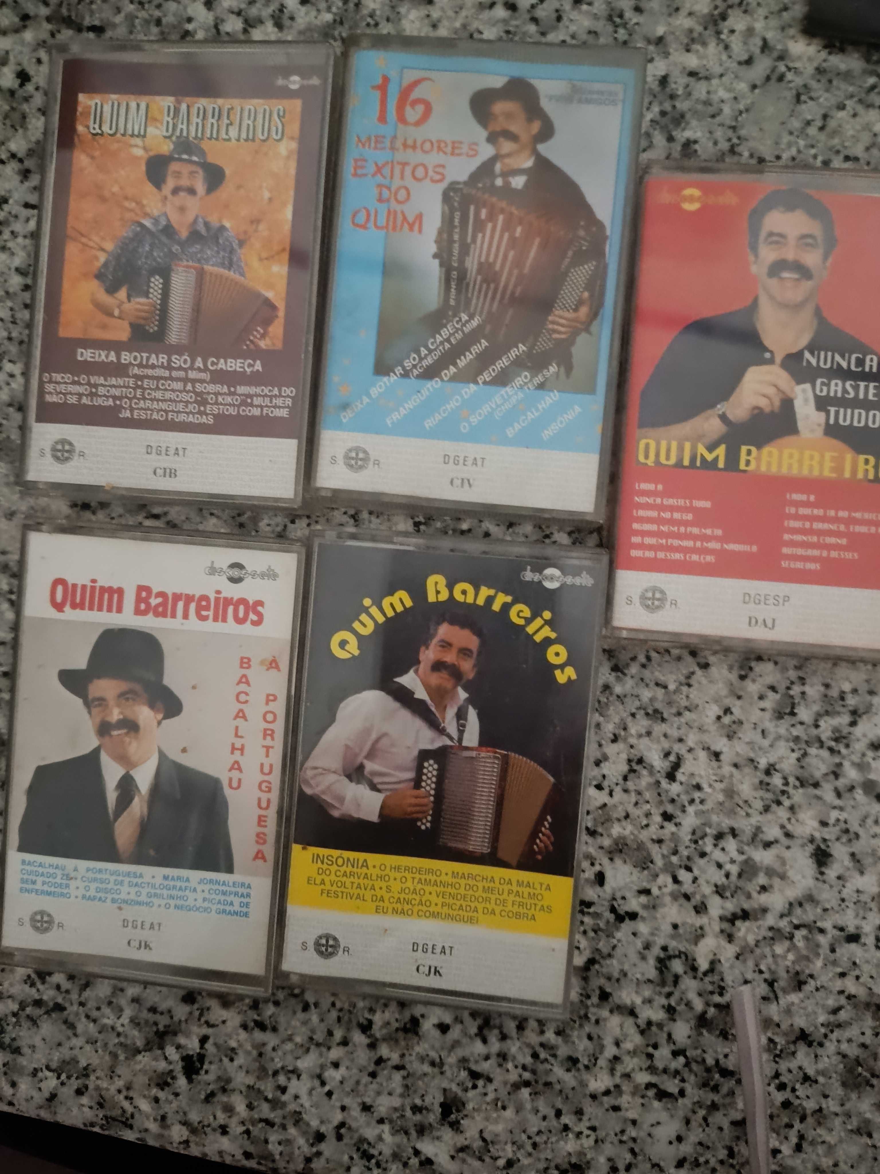5 cassetes anos 80 Quim barreiros