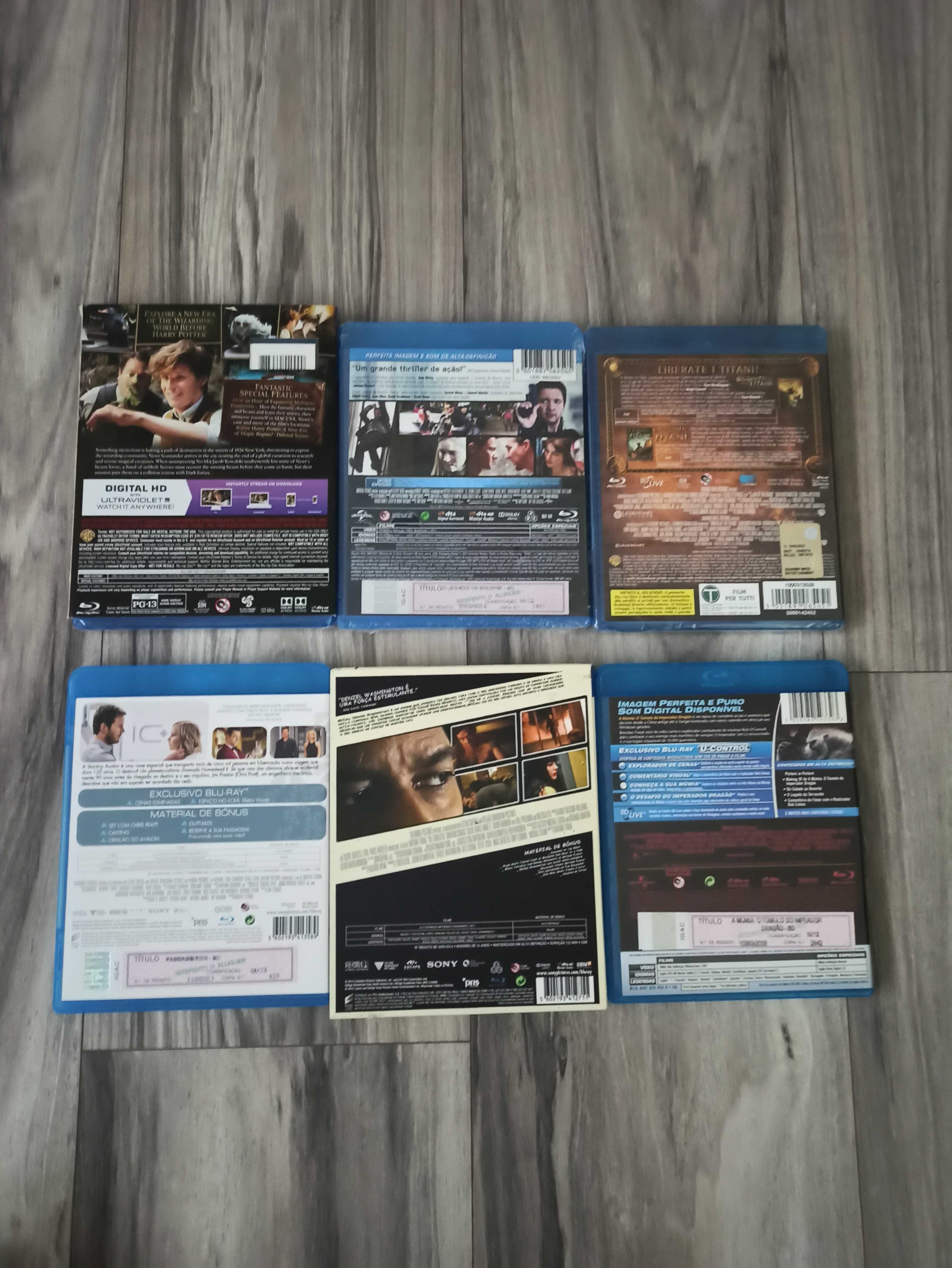 Filmes Bluray, vários usados e selados