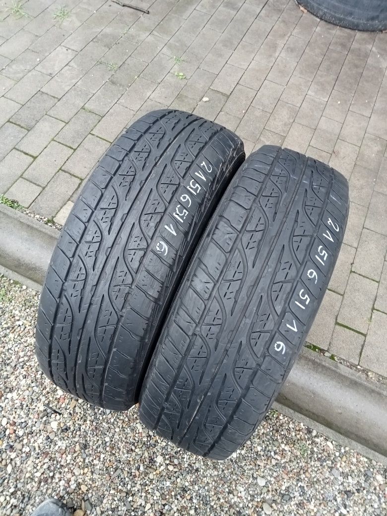 2x Opony Używane Całoroczne 215/65R16 Dunlop