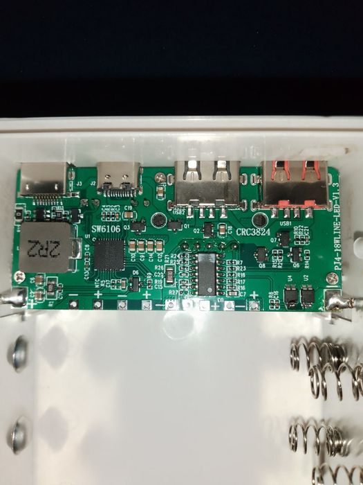 Кейс корпус повербанк 16 * 18650 швидка зарядка ліхтарик\samsung 35E